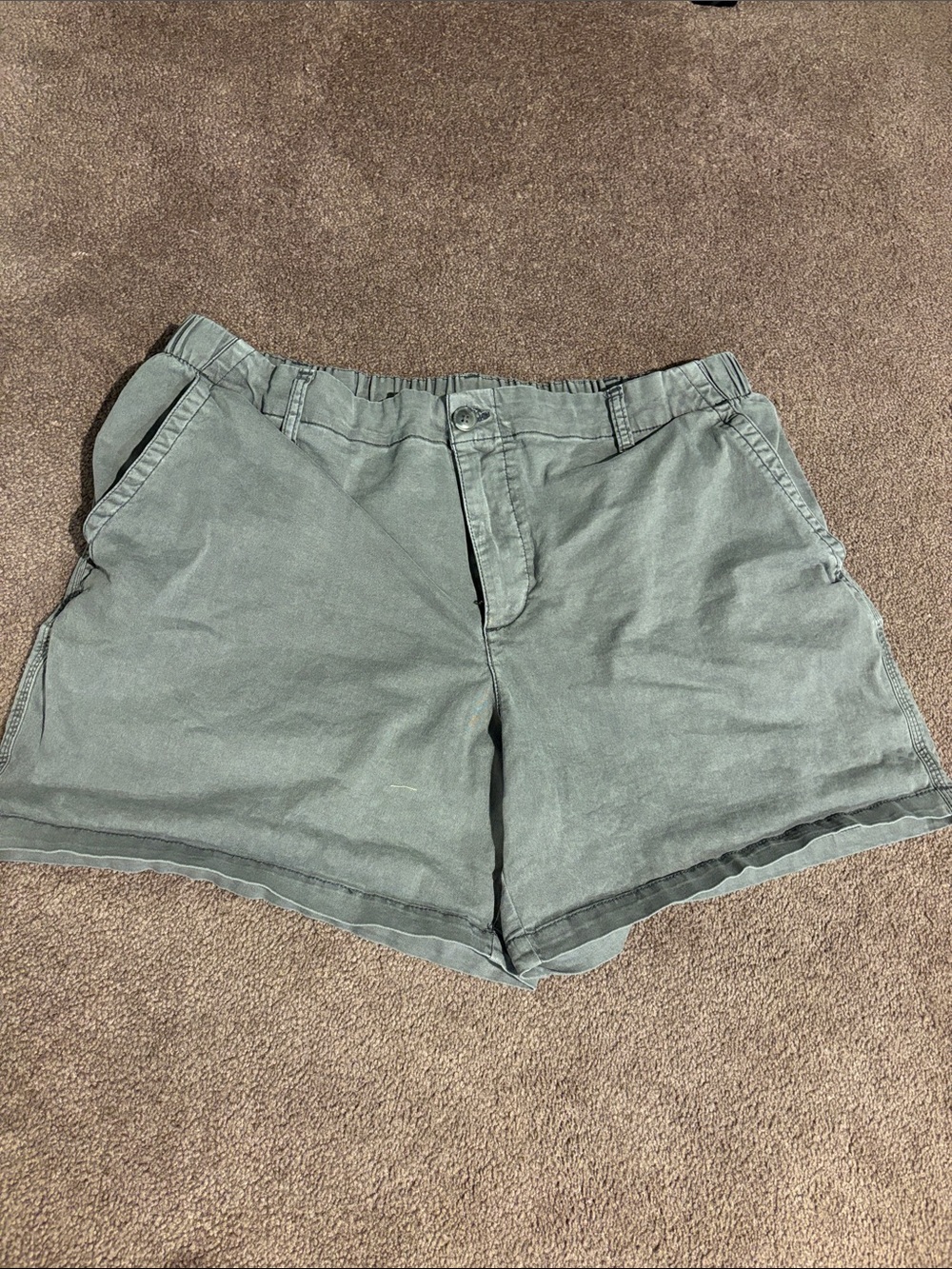 Old Navy Gray Elastic Waist Chino Shorts Size XL